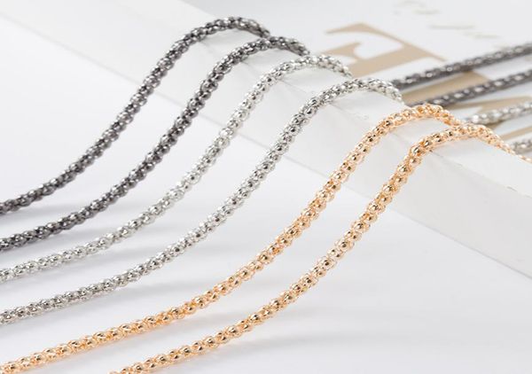 

diy men and women fashion jewelry clothing necklace corn chain5228749, Silver