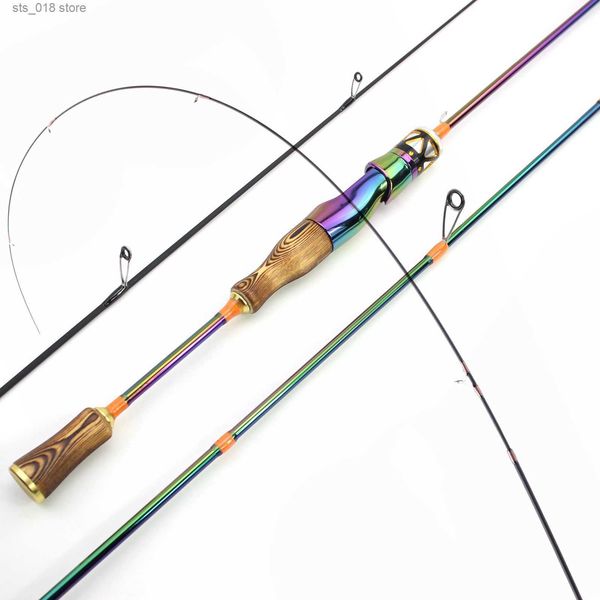 

casting rods new 1.8m colorful solid tip trout lure fishing rod ul power ultralight 2-8g carbon spinning casting rod stream trout pole t2307