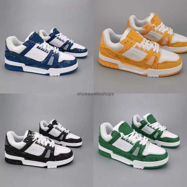 

designer men causal shoes fashion woman leather lace up platform sole sneakers white black mens womens luxury velvet suede 35-45