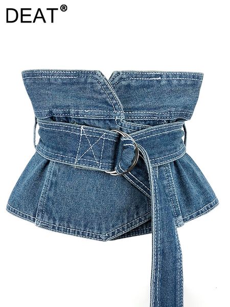 

belts deat arrival four seasons lady fashion simple denim sashes vintage patchwork allmatch accessorise belt kb671 230717, Black;brown