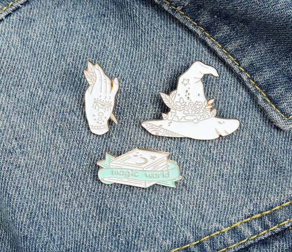 

punk style witch enamel brooches pin for women fashion dress coat shirt demin metal funny brooch pins badges promotion gift 2021 n8717297, Gray