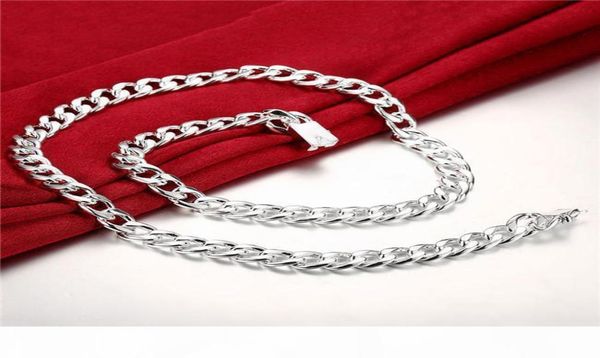 

a heavy 115g 10mm quartet buckle sideways male models sterling silver plate necklace stsn011 fashion 925 silver chains necklace f6154805