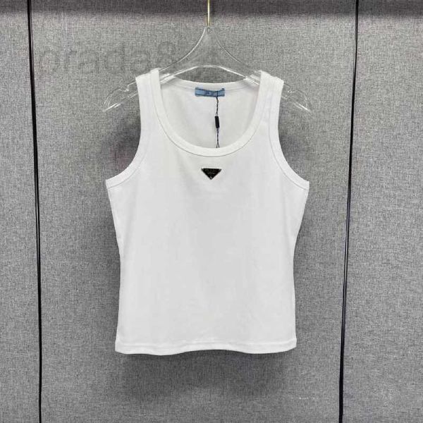 

women's tanks & camis designer high version 23 spring/summer new knitted tank with bottom for women to wear externally 76mm, White