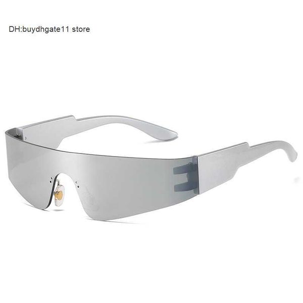 

fashion new style sports trends goggles sunglasses women men punk glasses eyeglasses brand designer mirror sport eyewear goggle t82y, Silver