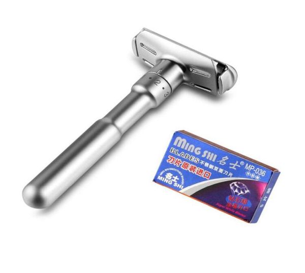 

adjustable safety razor double edge classic mens shaving mild 16 file hair removal shaver9546576