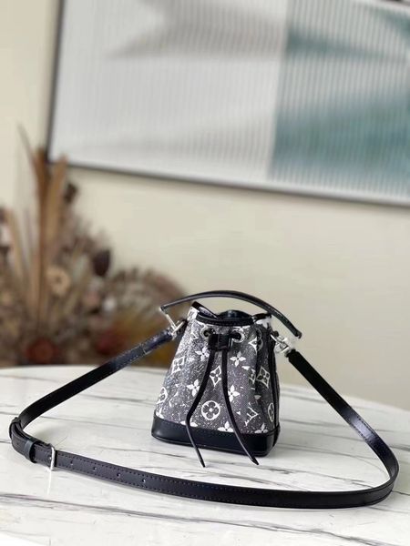 

m46449 new luxury women's bag denim handbag shoulder bag bucket bag