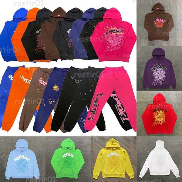 

designer sp5der hoodie pants pink spider 555 hoodies man womens tracksuit outdoors sweatpants spiders green young thug printing web sweatshi, Black