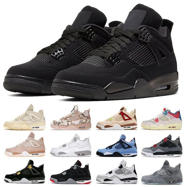 

classic jumpman 4s black cat 4 basketball shoes sail university blue sports sneakers mens white oreo new bred infrared womens red thunder tr