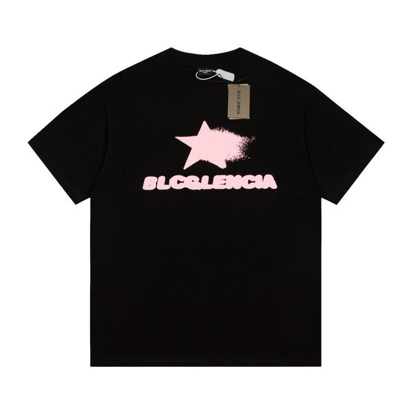 

blcg lencia summer t-shirts high street hip-hop style 100% cotton quality men and women drop sleeve loose tshirts oversize 23185, White;black