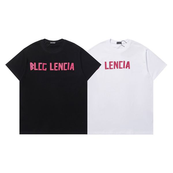 

blcg lencia summer t-shirts high street hip-hop style 100% cotton quality men and women drop sleeve loose tshirts oversize 23225, White;black