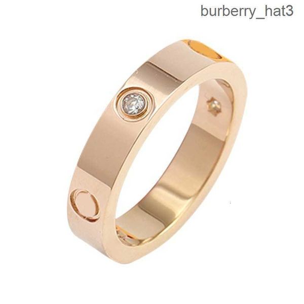 

love screw ring mens rings classic luxury designer ring women titanium steel gold-plated jewelry gold silver rose never fade 4 5 6mm