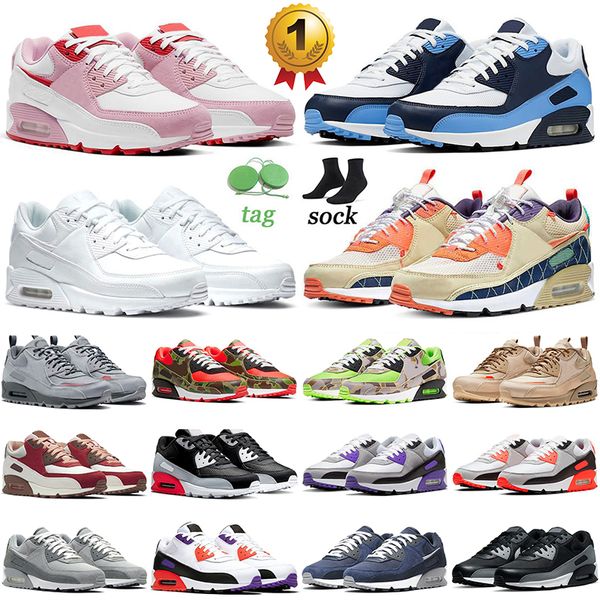 

90 90s mens running shoes big size 13 unc valentines day triple white trail vibes surplus wolf grey red camo green maxs 90 men women trainer