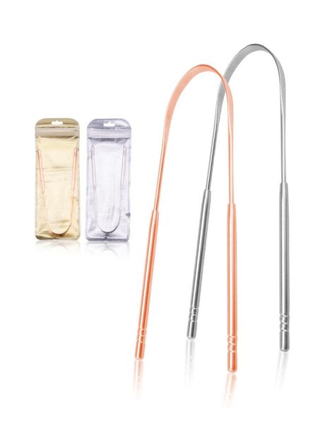 

stainless steel tongue scraper cleaner fresh breath cleaning coated tongue toothbrush dental oral hygiene care tools1843896
