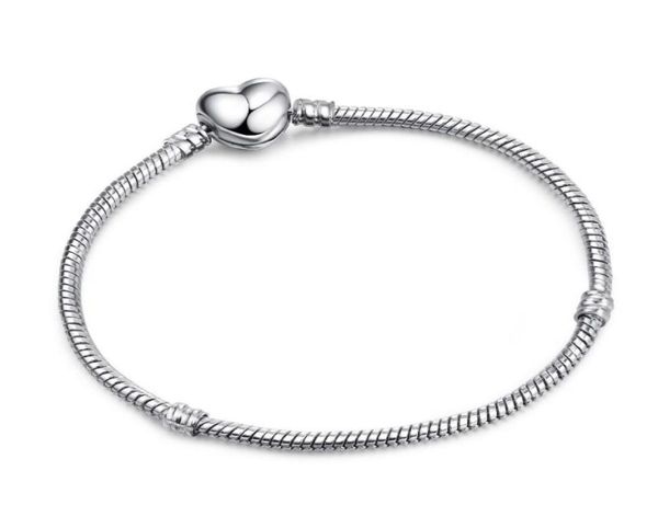 

fashion diy bracelet 3mm bone chain women jewelry bracelets pure copper silver-plated love chains 17cm to 21cm9855956, Black