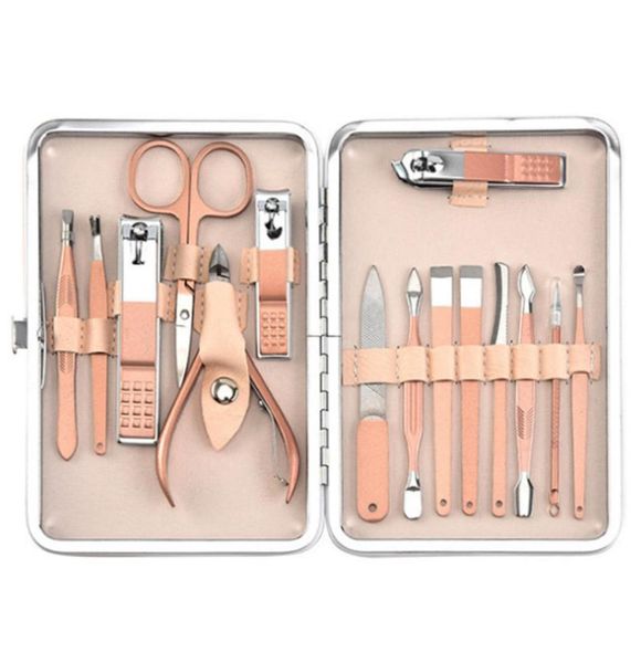 

manicure set household pedicure sets nail clipper stainless steel professional nail cutter tools with travel case kit7089497