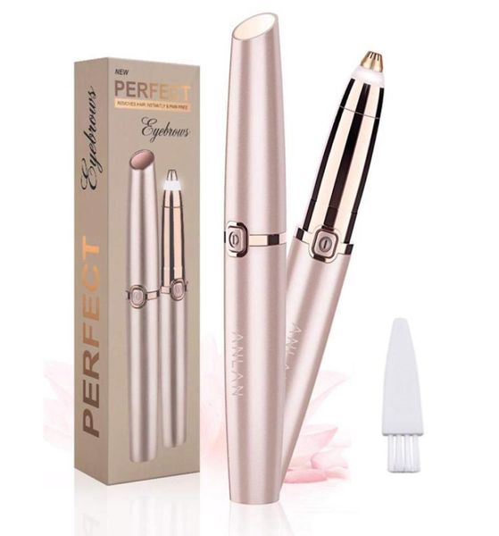 

button type electric eyebrow trimmer makeup painless eye brow epilator mini shaver razors portable facial hair remover women depil8297412