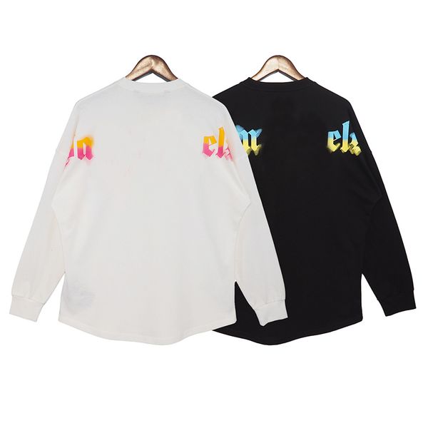 

coconut tree long sleeve t-shirt palm dazzling print men's summer breathable casual boy sport crewneck men's undershirt, White;black