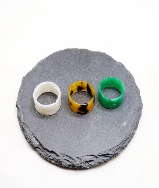 

simple cute design white green tortoise resin sweet elegant fashion popular rings for women4476689, Silver