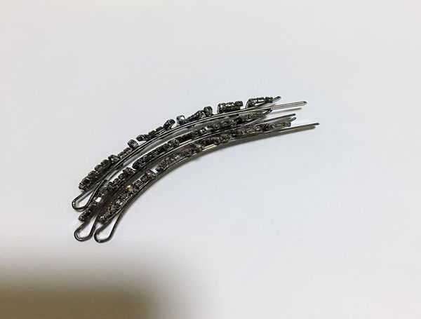 

85x15cm fashion letters hair clips one word clip rhinestone hairpin for ladies favorite headdress jewelry accessories vip gifts3336239, Golden;silver