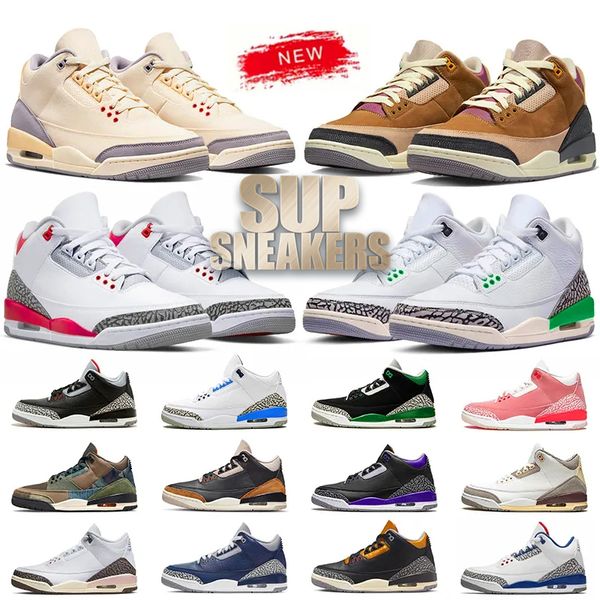

genuine leather suede jumpman 3 3s basketball shoes men women fire red platform designer jorden 3s basketball sneaker white cement luxury j3