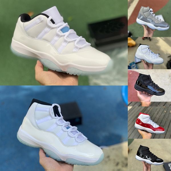

jumpman 11 11s mens basketball shoes cement cool grey dmp cherry yellow snakeskin gamma royal blue low 72-10 25th anniversary concord bred w
