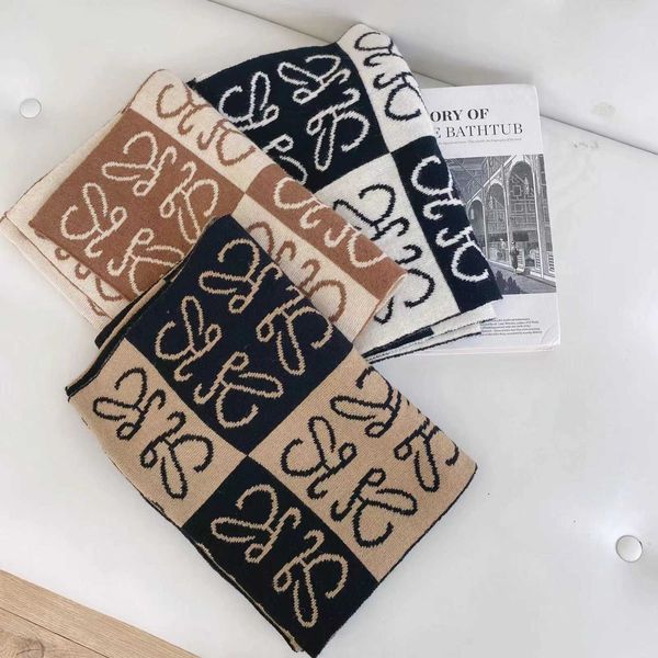 

new scarves women in autumn winter korean version of luojia knitting belt standard versatile thickened warm necklaces for lovers and student, Blue;gray