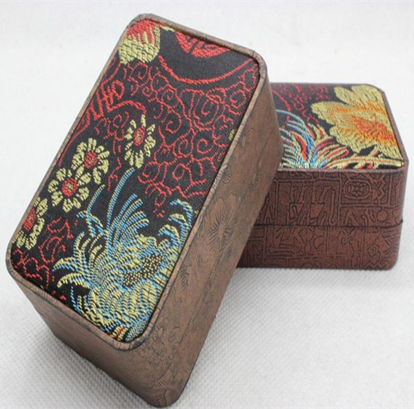 

highgrade jade jewelry packing box manufacturer direct chrysanthemum brocade large pendant box3134179, Black;white