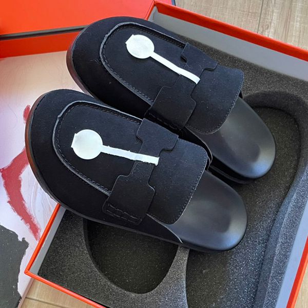 

23ss womens slippers designer slip on slides classic retro black sandals ladies mules luxurys 23ss outdoor leisure shoe flip flops rubber so