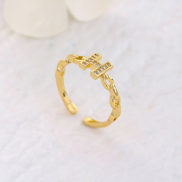 

designer ring extravagant enamel hollow gold silver rose stainless steel letter rings women men wedding jewelry lady party gifts