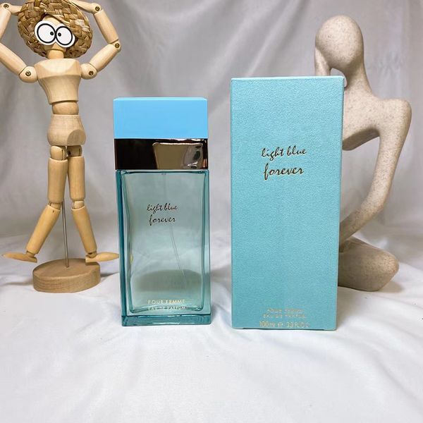 

Perfume For Women Light Blue Forever Brand Anti-Perspirant Deodorant 100 ML EDP Spray Natural Ladies Cologne 3.3 FL.OZ Long Lasting Scent Fragrance For Gift Dropship
