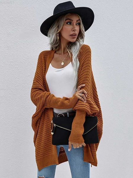 

women's sweaters fitshinling batwing sleeve oversized cardigan sweater women clothing 2022 winter loose coat knitwear fashion knitted j, White;black