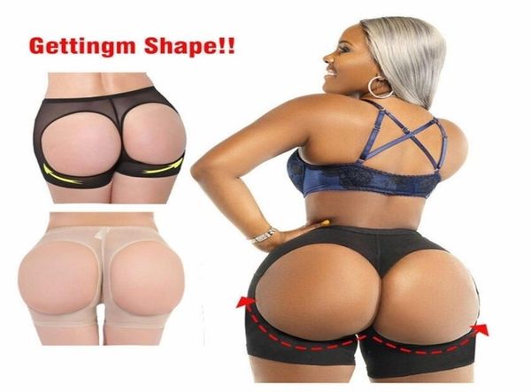 

women butt lifter shaper tummy control panties buttock open boyshort women body shaping shorts briefs 2206201579766, Black;white
