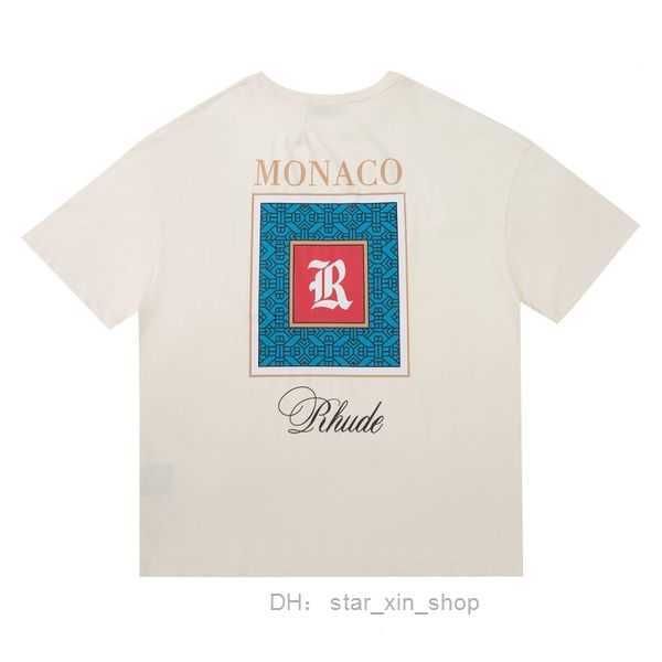 

rhude summer designer men's casual t-shirt luxury monogram and women's fashion skateboard trend galley dept fashion clothing 3 kbl, White;black