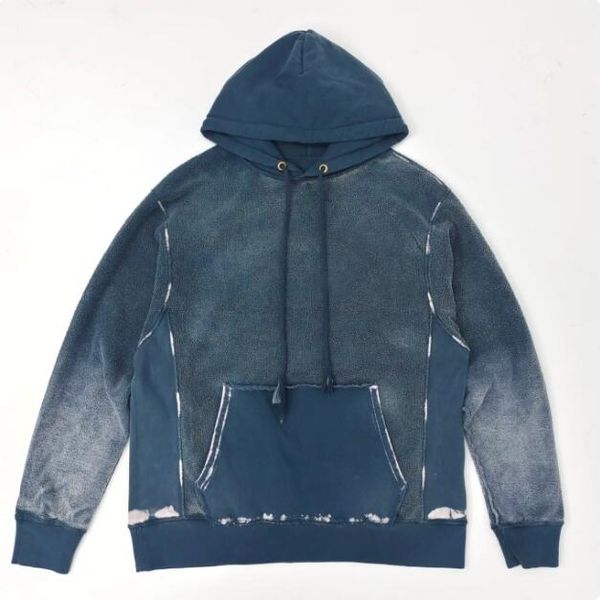 

spring fall men's washed used reversible vintage women's hoodie, Black;brown