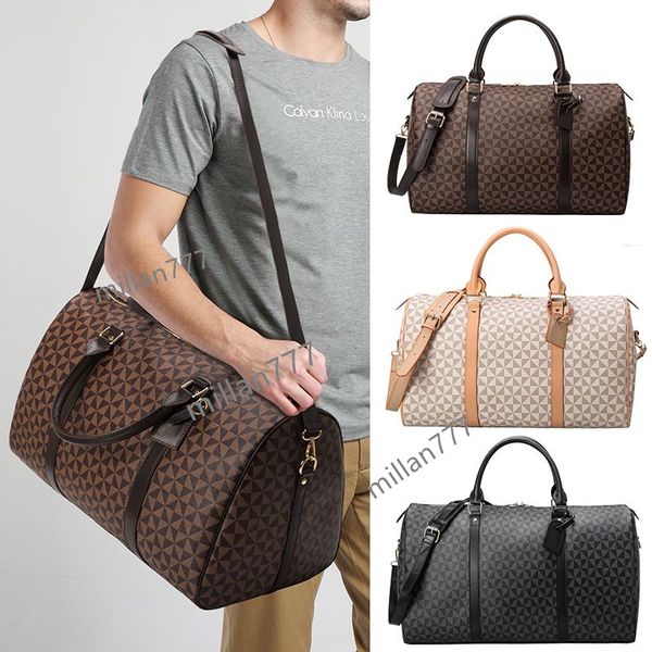 

mens duffle bags men totes high capacity hand luggage leather handbags large cross body totes synthetic multifunction designer duffel bag de