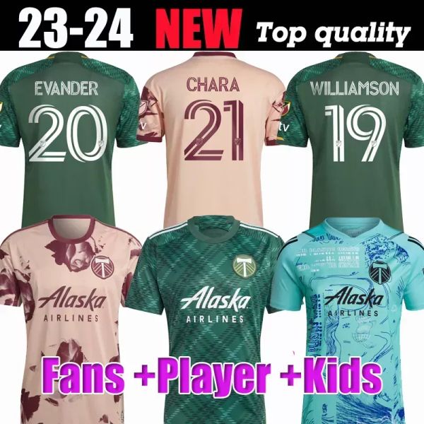 

2023 2024 mens portland timbers soccer jerseys home away green white 22 23 blanco chara valentin valeri niezgoda men football shirts s-2xl, Black;yellow
