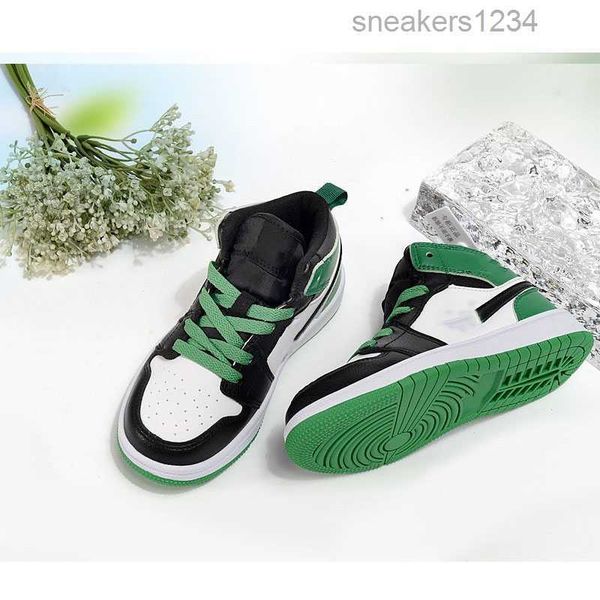 

new 1s high shoes kids youth born infant toddler trainers boys girls kid shoe sneakers desiganer trainers sneaker boy j 1 chidren 22-37, Black