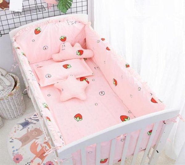 

bedding sets cot bumper baby crib bed barriers bumpers in the fence protector boy bedroom decoration born5741900