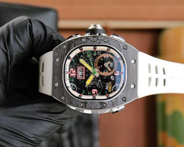 

designer men wrist watches superb rm62-01 watch 1ttu fully automatic mechanical movement sapphire mirror ntpt carbon fiber case with natural, Slivery;brown
