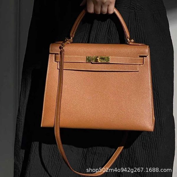 

designer kelys tote bag 2023 new cowhide versatile premium leather bag second generation casual crossbody handbaguhms