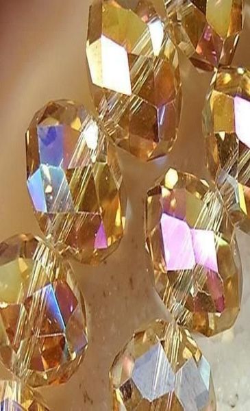 

72pc champagne ab fine crystal loose bead 8mm012345678449214
