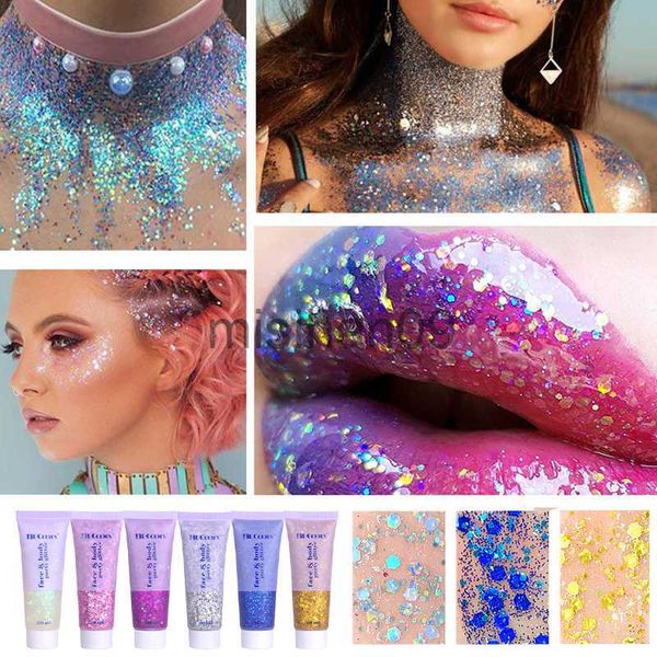 

other makeup portable multifunctional eye glitter nail hair body face glitter gel art flash loose sequins cream festival glitter decoration