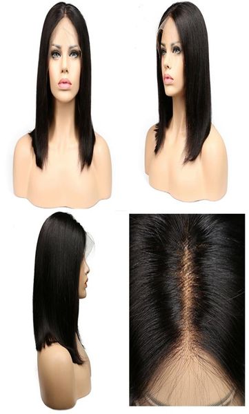

women medium short carve straight synthetic wig ladies black lace front bobo heat resistant cosplay wigs artificia ha9372845