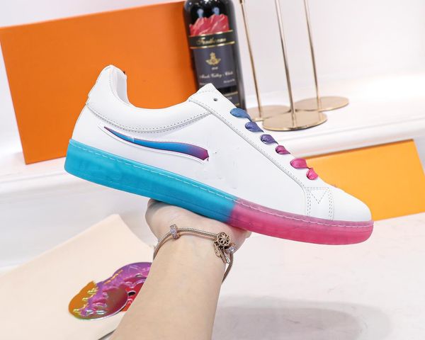 

luxury designer casual shoes embossed trainer sneaker triple white pink sky blue black green yellow denim low virgil mens sneakers 0819