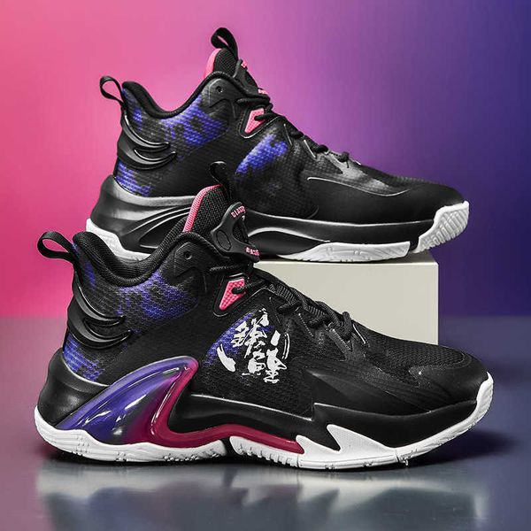 

2023 mens sneakers casual walking shoes anti-skid high youth basketball shoes