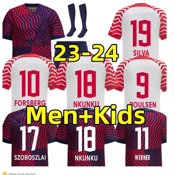 

nkunku 23 24 rbl leipzigs soccer jerseys werner szoboszlai forsberg poulsen olmo gvardiol haidara silva laimer halstenberg jersey 2023 2024, Black;yellow