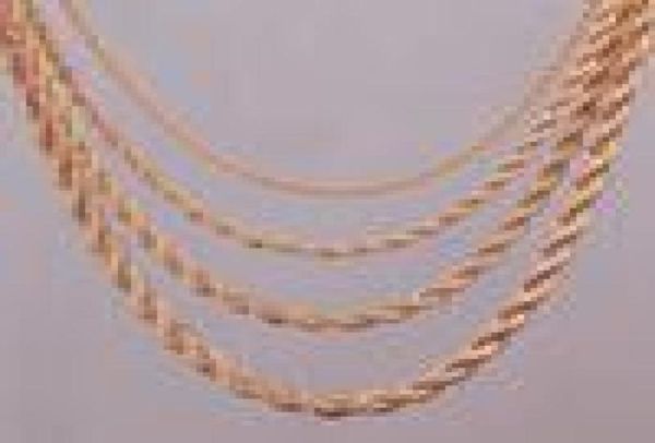 

16quot18quot20quot24quot gold rope chain necklace 2mm3mm4mm5mm for pendant rope jewelry findings3905945, Silver
