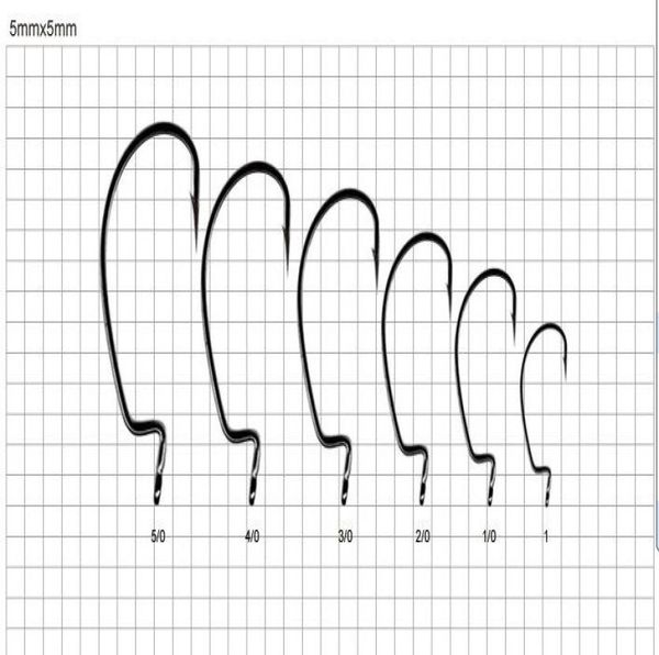 

100pcs bass worm hook curve shank hook0123456789108935347