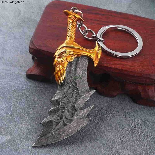 

exln keychains lanyards new god of war 4 kratos sword keychain pendant keyring jewelry men and women car key chain accessories 6len, Silver