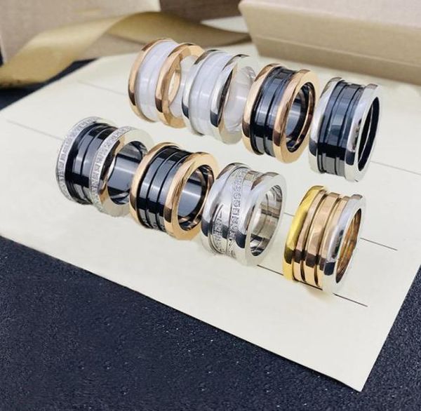 

design band rings men ladies couple rings charity spring ceramic ring classic luxury designer jewelry6390122, Silver